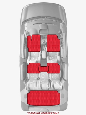 ЭВА коврики «Queen Lux» комплект для Ford Fiesta (Mk IV)